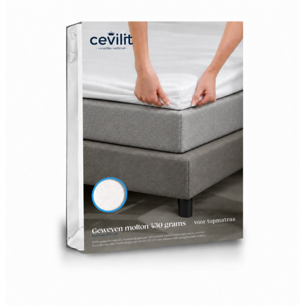 molton topmatras hoeslakenmodel matrasbeschermer (dikkere kwaliteit)