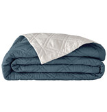 Alexandre Turpault Merveille plaid saphir / hermine
