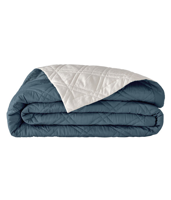 Alexandre Turpault Merveille plaid saphir / hermine