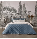 Alexandre Turpault Merveille plaid saphir / hermine