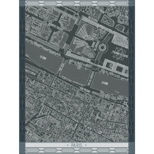 theedoek A Vol d’Oiseau Paris black