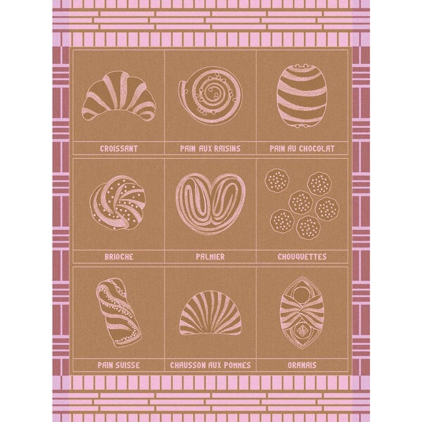 theedoek Haute Viennoiserie orange