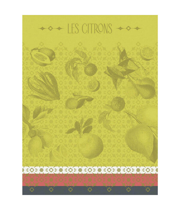 Le Jacquard Français theedoek La Beauté du Zeste green