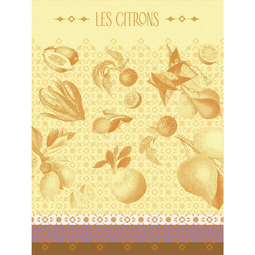 Le Jacquard Français theedoek La Beauté du Zeste orange