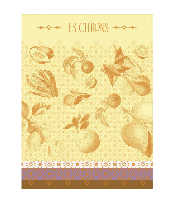 Le Jacquard Français theedoek La Beauté du Zeste orange