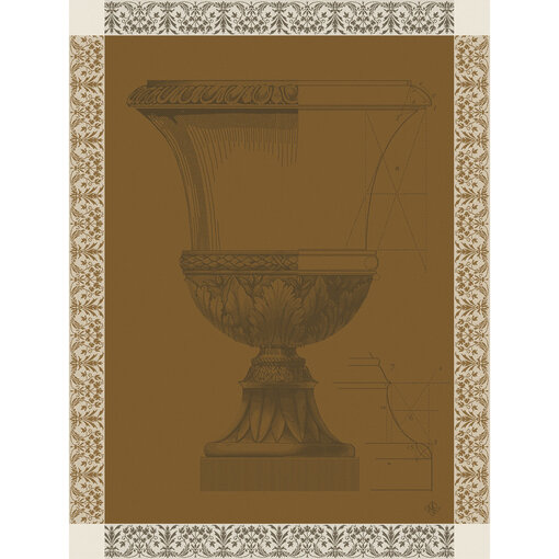 Le Jacquard Français theedoek Médicis yellow