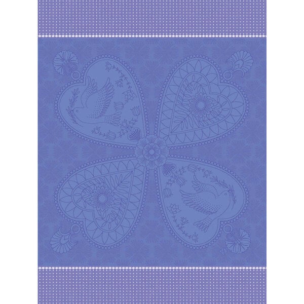 theedoek Peace & Love blue