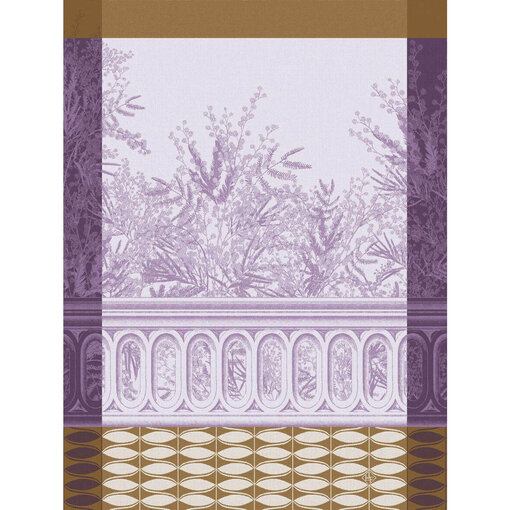 Le Jacquard Français theedoek Riviera mimosa purple