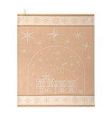 Le Jacquard Français theedoek Noël au chalet dark beige