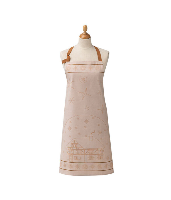 Le Jacquard Français Schort Noël au chalet beige schort