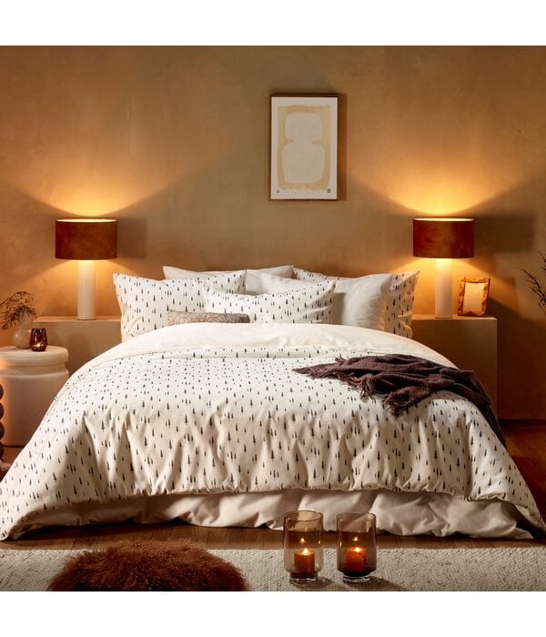 De Witte Lietaer dekbedovertrekset 140x220 cm flanel Dentree soft white