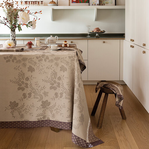 Le Jacquard Français tafellinnen Manor lane beige