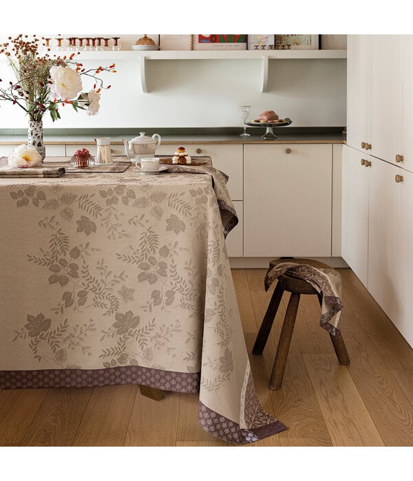 Le Jacquard Français tafellinnen Manor lane beige