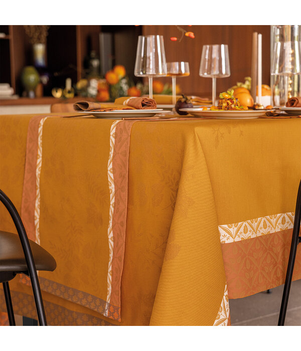 Le Jacquard Français tafellinnen Manor orange