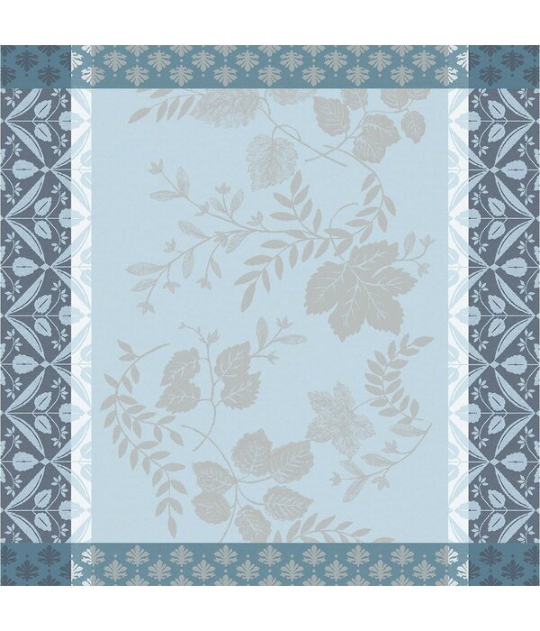 Le Jacquard Français gecoat tafellinnen Manor lane blue