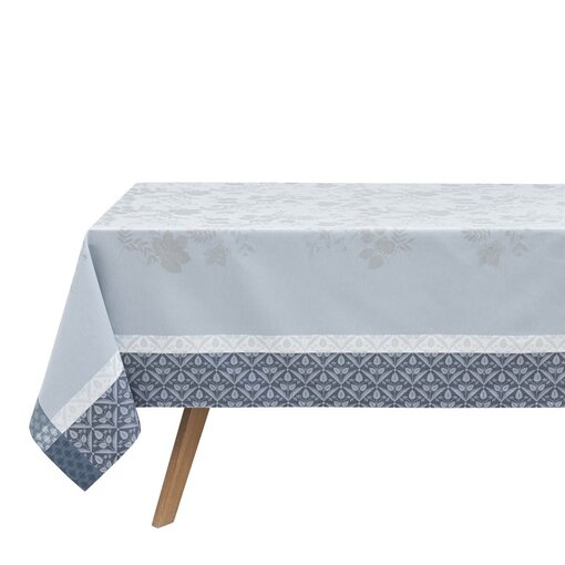 Le Jacquard Français gecoat tafellinnen Manor lane blue