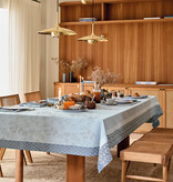 Le Jacquard Français gecoat tafellinnen Manor lane blue