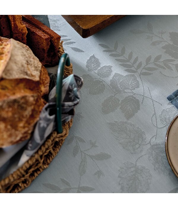 Le Jacquard Français gecoat tafellinnen Manor lane blue