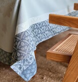 Le Jacquard Français gecoat tafellinnen Manor lane blue