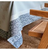 Le Jacquard Français gecoat tafellinnen Manor lane blue