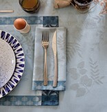 Le Jacquard Français gecoat tafellinnen Manor lane blue