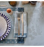 Le Jacquard Français gecoat tafellinnen Manor lane blue