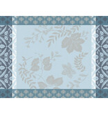 Le Jacquard Français gecoat tafellinnen Manor lane blue