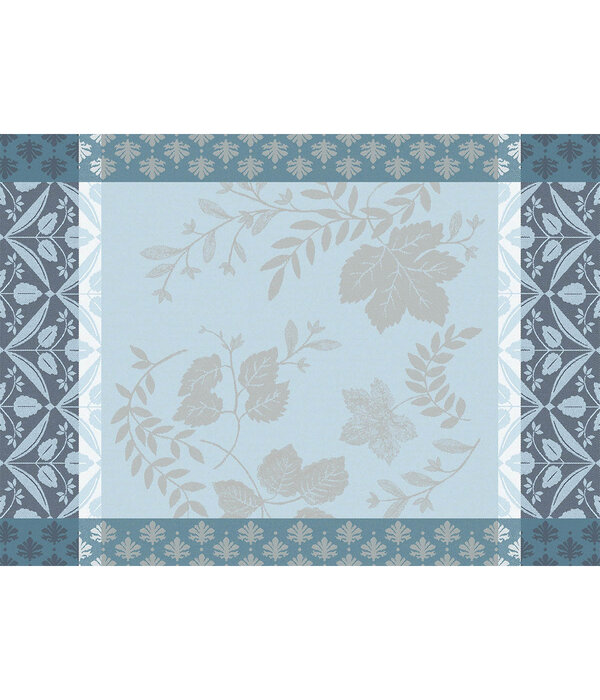 Le Jacquard Français gecoat tafellinnen Manor lane blue