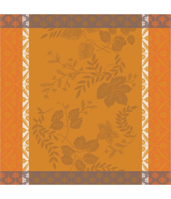 Le Jacquard Français gecoat tafellinnen Manor orange