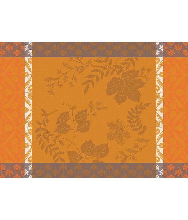Le Jacquard Français gecoat tafellinnen Manor orange