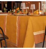 Le Jacquard Français gecoat tafellinnen Manor orange