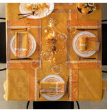 Le Jacquard Français gecoat tafellinnen Manor orange