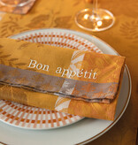 Le Jacquard Français gecoat tafellinnen Manor orange