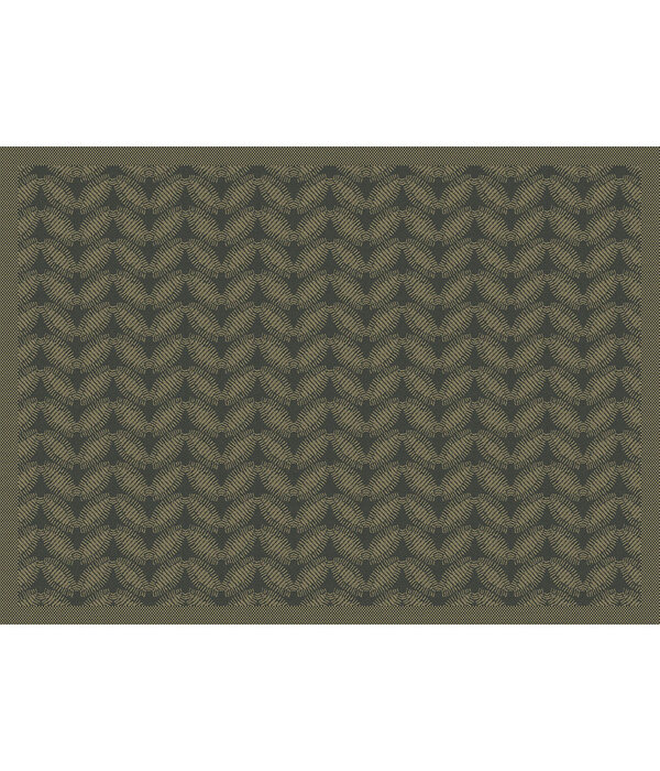 Le Jacquard Français tafellinnen Sulawesi green