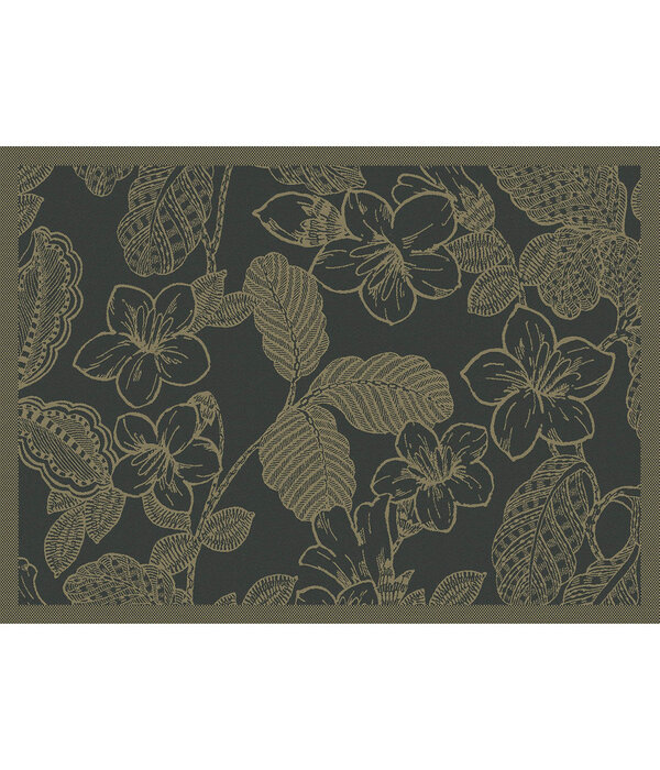 Le Jacquard Français tafellinnen Sulawesi green