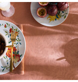 Le Jacquard Français gecoat tafellinnen Vegetal mood orange, 100% katoen, vanaf