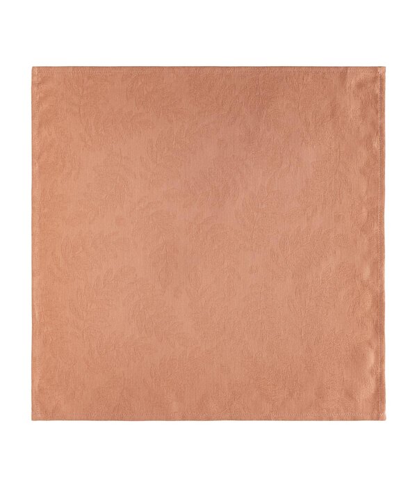 Le Jacquard Français gecoat tafellinnen Vegetal mood orange, 100% katoen, vanaf