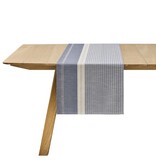 Le Jacquard Français Dune blue tafellaken, 92% katoen en 8% linnen