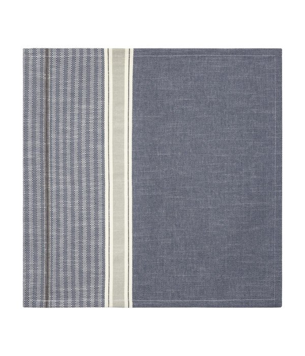 Le Jacquard Français Dune blue tafellaken, 92% katoen en 8% linnen