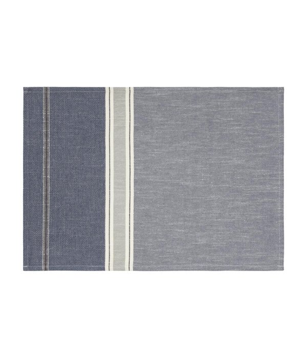 Le Jacquard Français Dune blue tafellaken, 92% katoen en 8% linnen