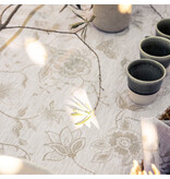 Le Jacquard Français Été indien beige tafellinnen, 100% linnen