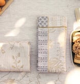 Le Jacquard Français Été indien beige tafellinnen, 100% linnen