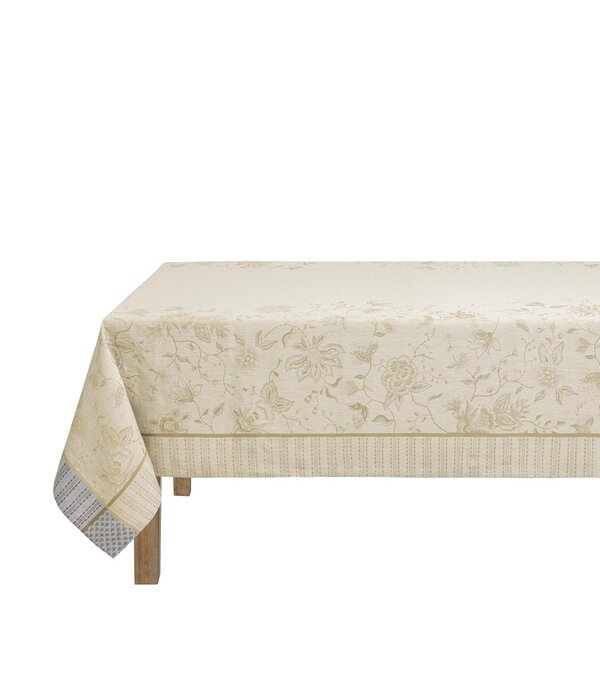 Le Jacquard Français Été indien beige tafellinnen, 100% linnen