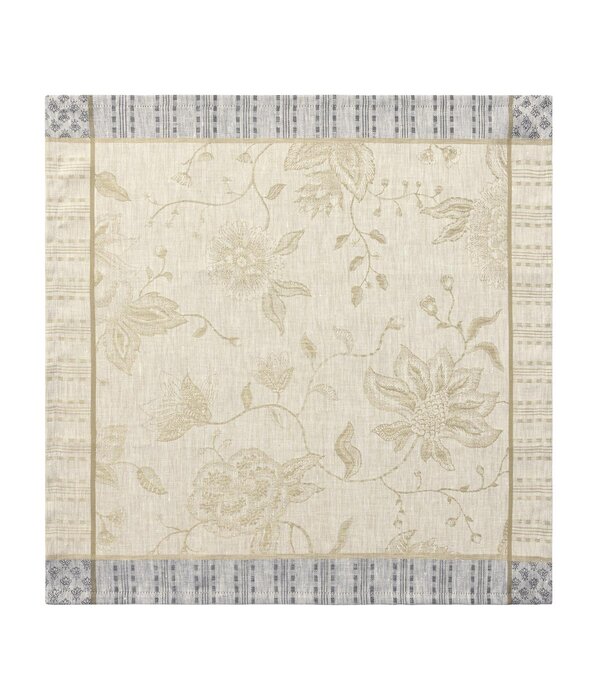 Le Jacquard Français Été indien beige tafellinnen, 100% linnen