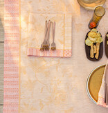 Le Jacquard Français Été indien orange tafellinnen, 100% linnen