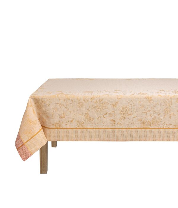 Le Jacquard Français Été indien orange tafellinnen, 100% linnen