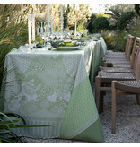Le Jacquard Français tafellinnen Promenade Impériale green