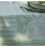 Le Jacquard Français tafellinnen Promenade Impériale green