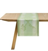 Le Jacquard Français tafellinnen Promenade Impériale green