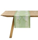 Le Jacquard Français tafellinnen Promenade Impériale green